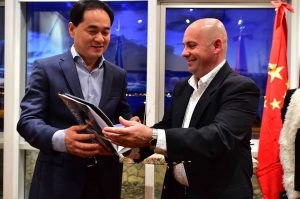 RICARDO SASTRE RECIBIÓ AL EMBAJADOR DE CHINA