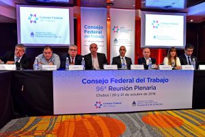 SASTRE EN LA 96º REUNIÓN PLENARIA DEL CONSEJO FEDERAL DEL TRABAJO EN MADRYN