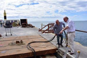 SASTRE RECORRIÓ LAS OBRAS DEL MUELLE STORNI