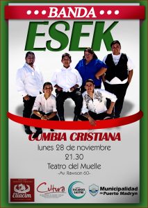 SE PRESENTARÁ “ESEK”, GRUPO DE CUMBIA CRISTIANA