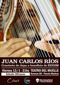 JUAN CARLOS RÍOS EN CONCIERTO DE ARPA A BENEFICIO DE EDDIM