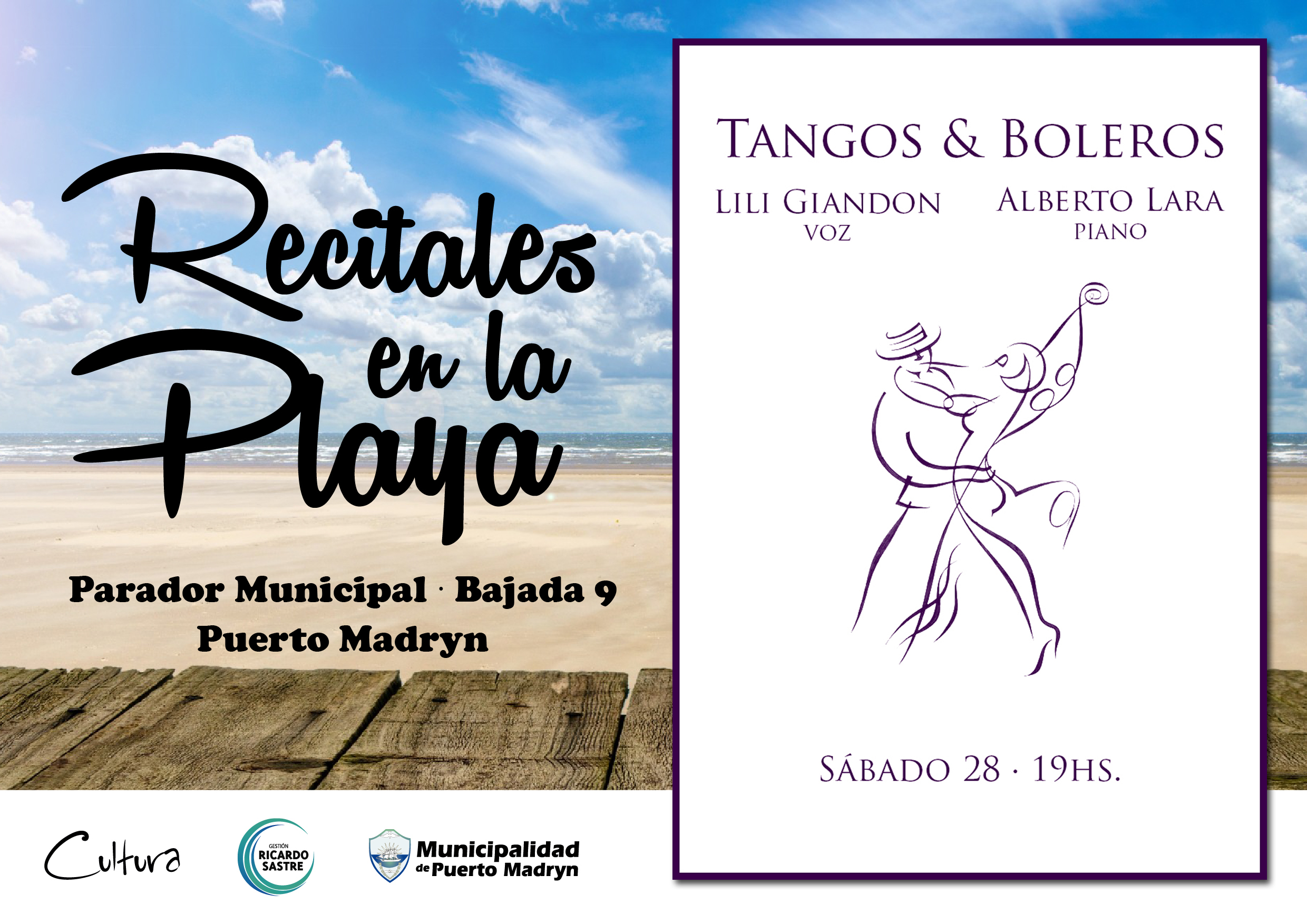 TANGO Y BOLERO EN EL CICLO “RECITALES EN LA PLAYA”