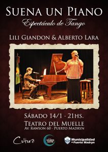 “SUENA UN PIANO”, ESPECTÁCULO DE TANGO EN EL TEATRO DEL MUELLE