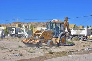 CUADRILLAS PROFUNDIZARON TRABAJOS HOY EN EL BARRIO PERÓN