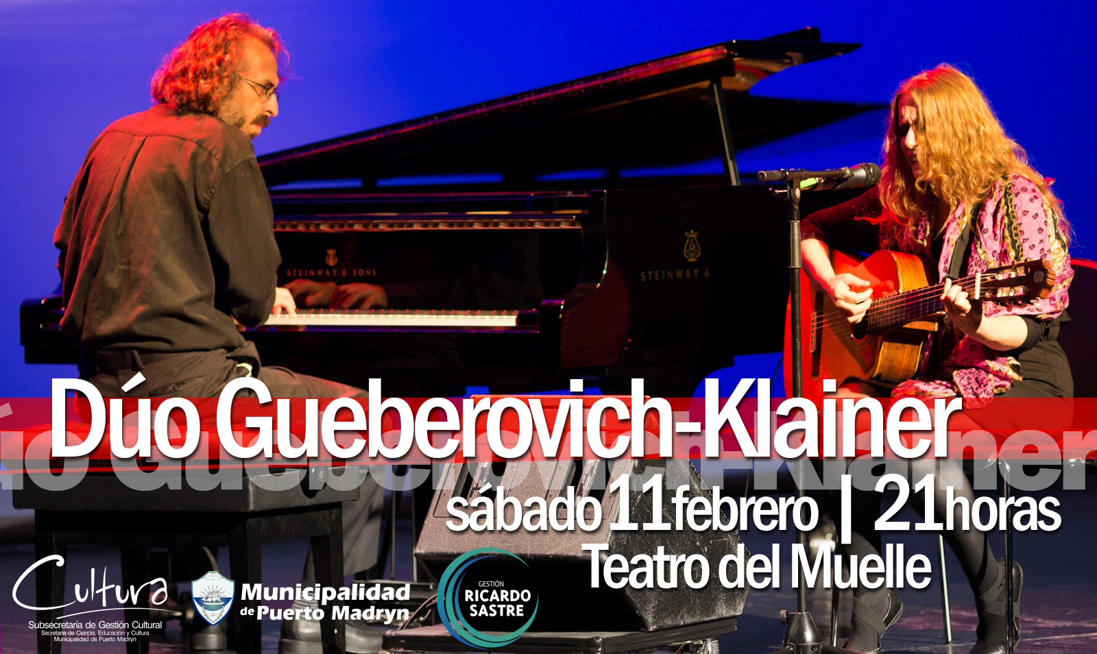 CONCIERTO DEL DÚO GUEBEROVICH-KLEINER EN EL TEATRO DEL MUELLE