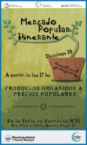 INVITAN AL “MERCADO POPULAR ITINERANTE”