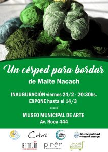 INAUGURAN LA MUESTRA “UN CÉSPED PARA BORDAR” EN EL MUSEO MUNICIPAL DE ARTE