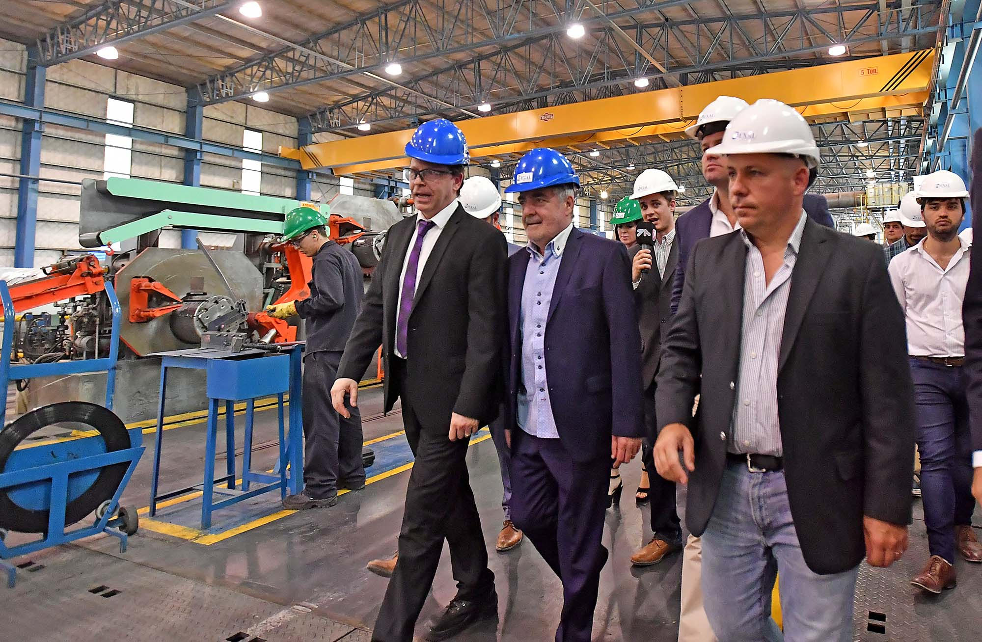 DAS NEVES Y SASTRE CON FUNCIONARIOS DE NACIÓN RECORRIERON EXAL MADRYN