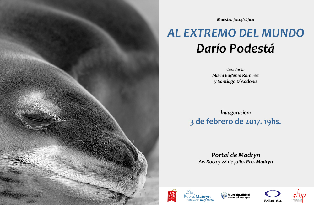 INVITAN A LA MUESTRA FOTOGRÁFICA “AL EXTREMO DEL MUNDO” DE DARÍO PODESTÁ