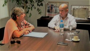 SASTRE RECIBIÓ A LA SENADORA NANCY GONZÁLEZ
