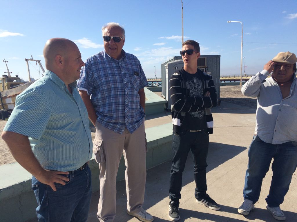 SASTRE SUPERVISÓ TAREAS EN EL PREDIO RECREATIVO FRENTE AL TEATRO DEL MUELLE