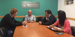 SASTRE RECIBIÓ AL NUEVO PRESIDENTE DEL PUERTO MADRYN RC