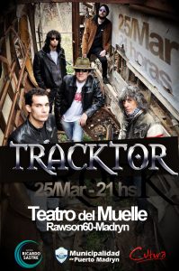 TRACKTOR SE PRESENTARÁ EN EL TEATRO DEL MUELLE