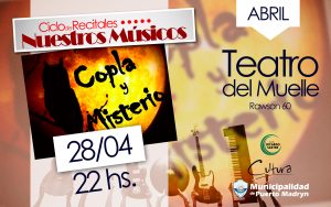 “COPLA Y MISTERIO” EN EL CICLO “NUESTROS MÚSICOS”