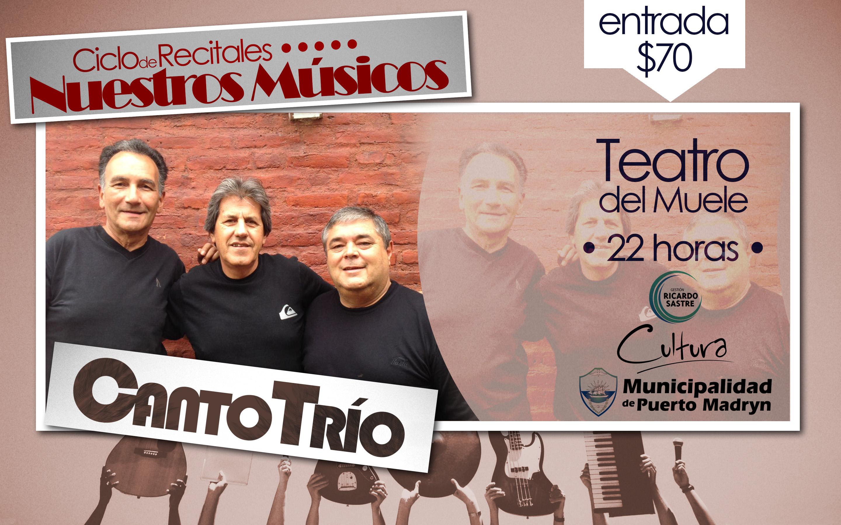 CICLO NUESTROS MÚSICOS: “CANTO TRÍO” EN EL PRIMER SHOW DE ABRIL