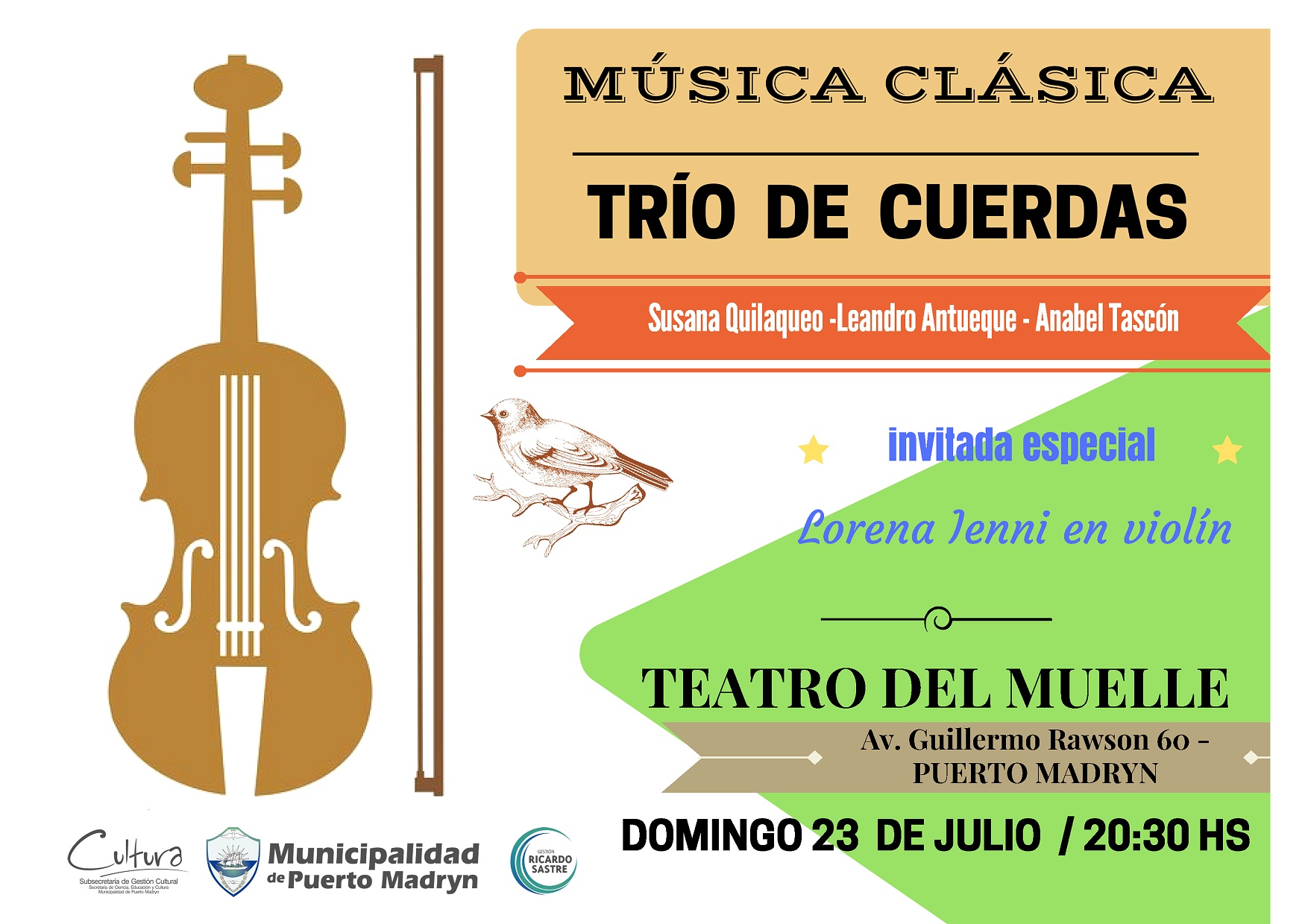 “TRÍO DE CUERDAS” PRESENTARÁ UN CONCIERTO DE MÚSICA CLÁSICA