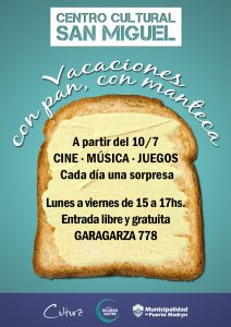 VACACIONES DE INVIERNO EN EL CENTRO CULTURAL SAN MIGUEL 