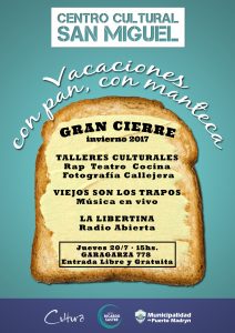 CULMINA “VACACIONES DE INVIERNO CON PAN CON MANTECA”