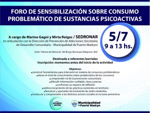 REALIZARÁN FORO SOBRE PREVENCIÓN DE ADICCIONES