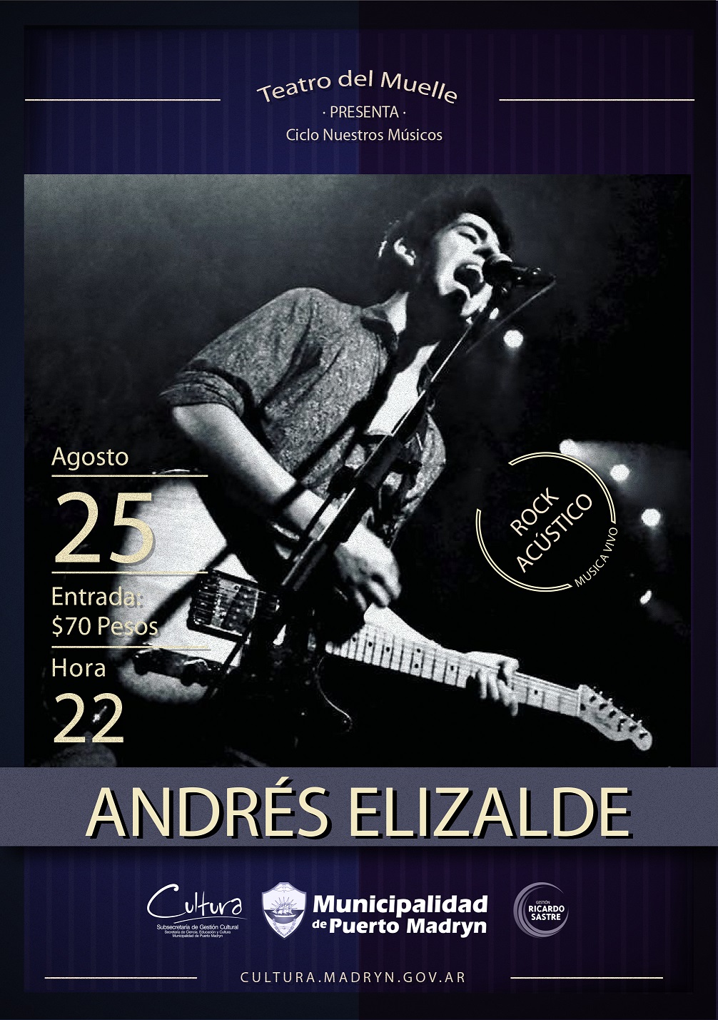 ANDRÉS ELIZALDE SE PRESENTARÁ EN EL CICLO “NUESTROS MÚSICOS”