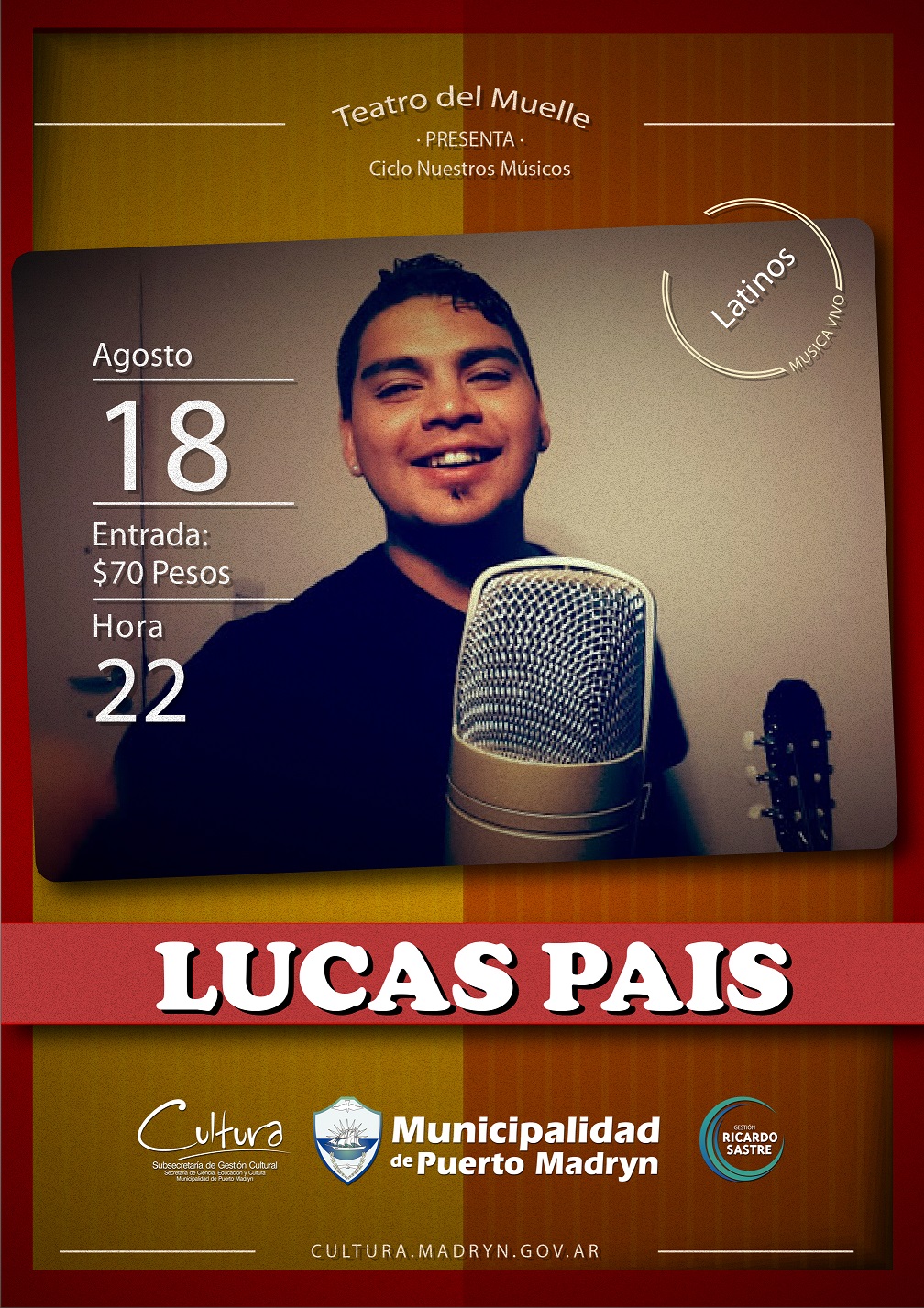 LUCAS PAIS SE PRESENTARÁ EN EL CICLO “NUESTROS MÚSICOS”