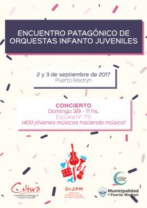 PUERTO MADRYN SERÁ SEDE DEL ENCUENTRO PATAGÓNICO DE ORQUESTAS INFANTO JUVENILES