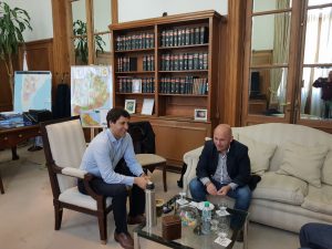 SASTRE CON EL SECRETARIO DE INTERIOR DE LA NACIÓN