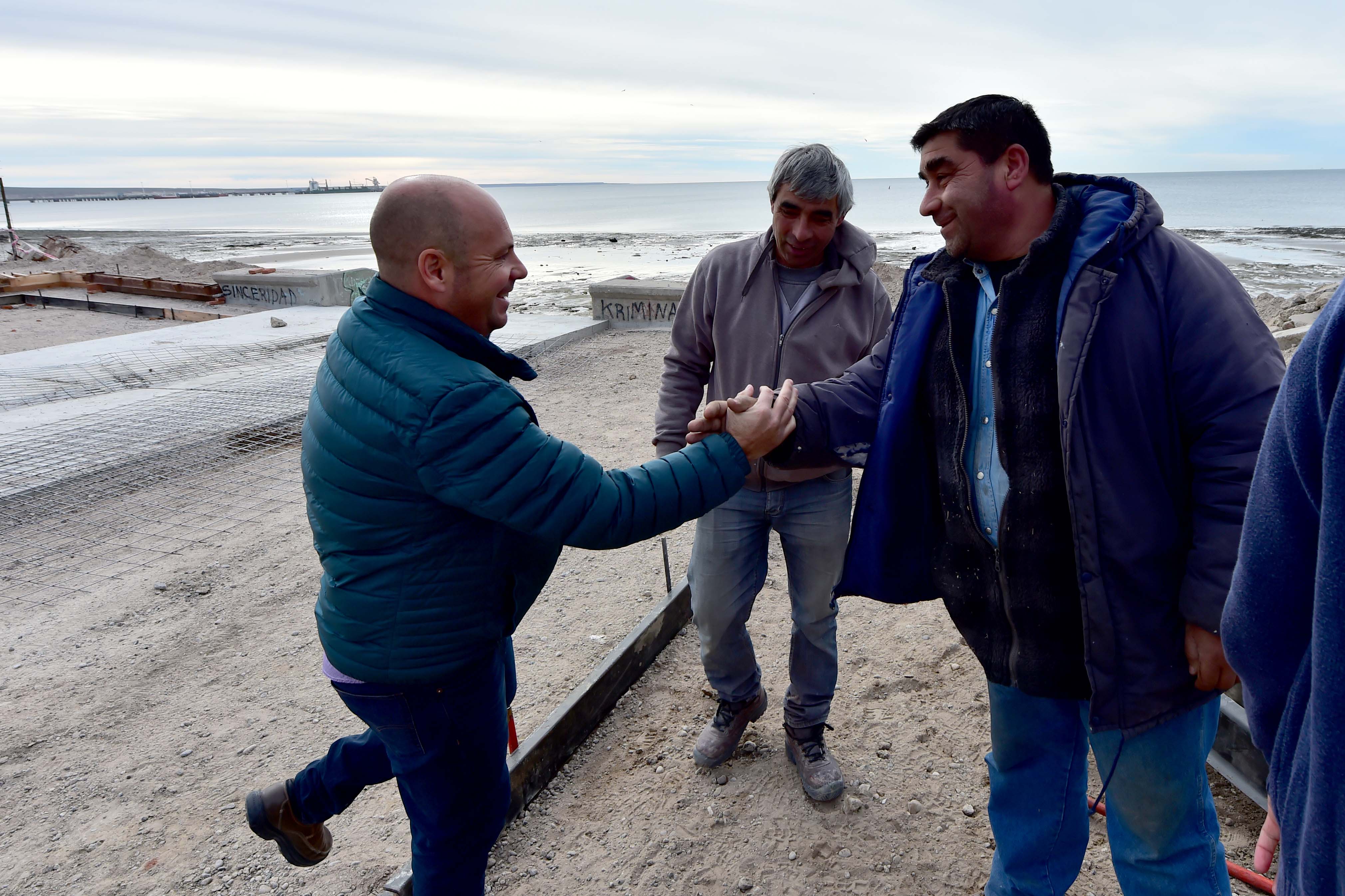 SASTRE RECORRIÓ OBRAS EN LA CIUDAD