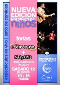 LAS FERIAS “CON SABOR A MADRYN” Y “MADRYN CREA” FESTEJARÁN EL DÍA DEL NIÑO