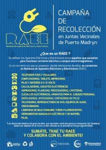 CAMPAÑA DE RECOLECCIÓN DE RAEE EN LAS JUNTAS VECINALES