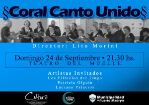 “CORAL CANTO UNIDO” SE PRESENTARÁ EN EL TEATRO DEL MUELLE