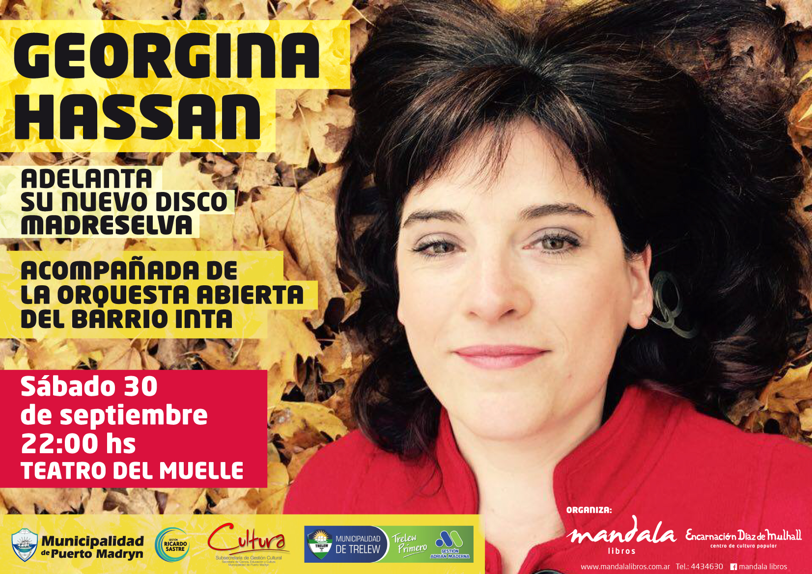 GEORGINA HASSAN PRESENTARÁ SU NUEVO DISCO EN EL TEATRO DEL MUELLE