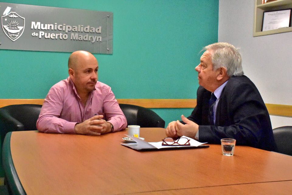 SASTRE RECIBIÓ AL MINISTRO DEL SUPERIOR TRIBUNAL DE JUSTICIA DE CHUBUT, MIGUEL DONNET