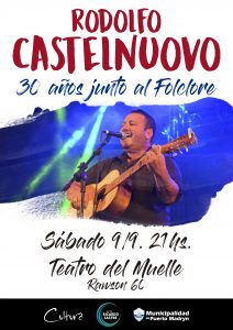 RODOLFO CASTELNUOVO SE PRESENTARÁ EN EL TEATRO DEL MUELLE