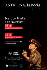 LA OBRA “ANTIGONA, LA NECIA” SE PRESENTARÁ EN EL TEATRO DEL MUELLE 