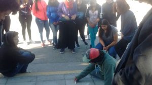 JÓVENES DE LA ESCUELA Nº 786 INICIARON EL TALLER DE “PASO PEATONARTS”