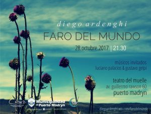 DIEGO ARDENGHI PRESENTARÁ SU PRIMER DISCO EN EL TEATRO DEL MUELLE 