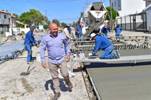 SASTRE SUPERVISÓ OBRAS EN LA ZONA SUR DE LA CIUDAD