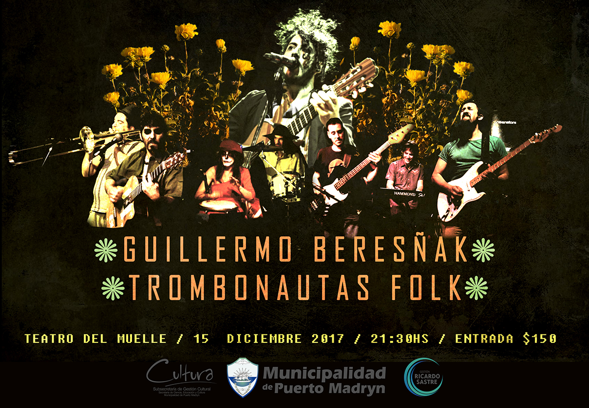 CONCIERTO DE GUILLERMO BERESÑAK JUNTO A “TROMBONAUTAS” EN EL TEATRO DEL MUELLE
