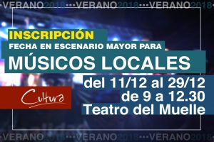 CONVOCAN A MÚSICOS LOCALES PARA TOCAR EN EL ESCENARIO MAYOR DE LA COSTA