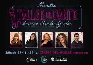 INVITAN A LA MUESTRA DEL TALLER DE CANTO DE SANDRA JAIDER