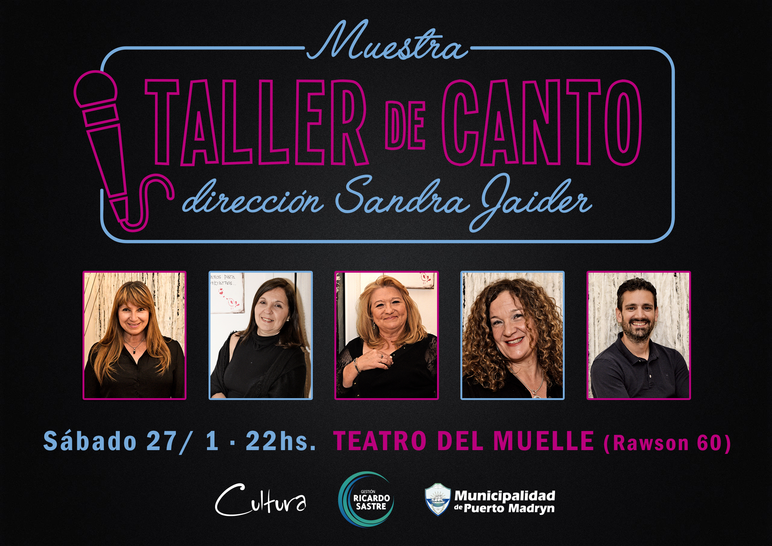 INVITAN A LA MUESTRA DEL TALLER DE CANTO DE SANDRA JAIDER