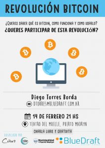 CHARLA SOBRE LA MONEDA VIRTUAL BITCOIN EN EL TEATRO DEL MUELLE