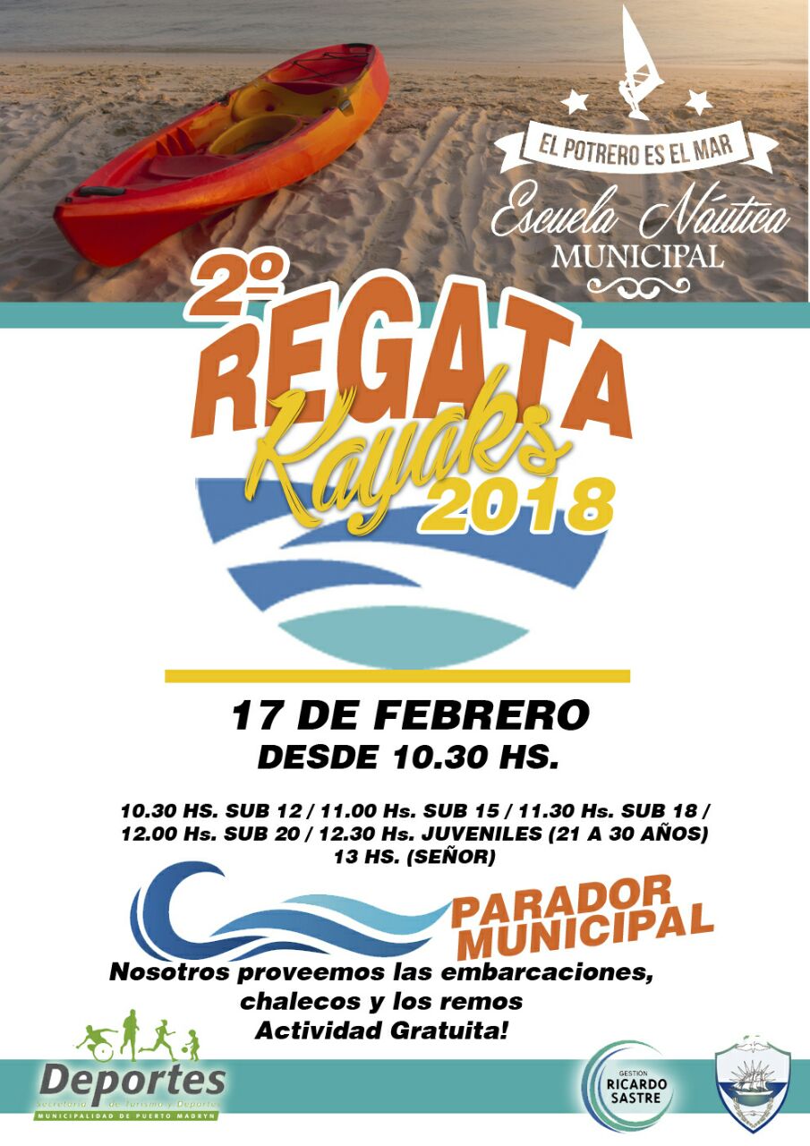 SE VIENE LA SEGUNDA REGATA DE KAYAKS “EL POTRERO ES EL MAR”
