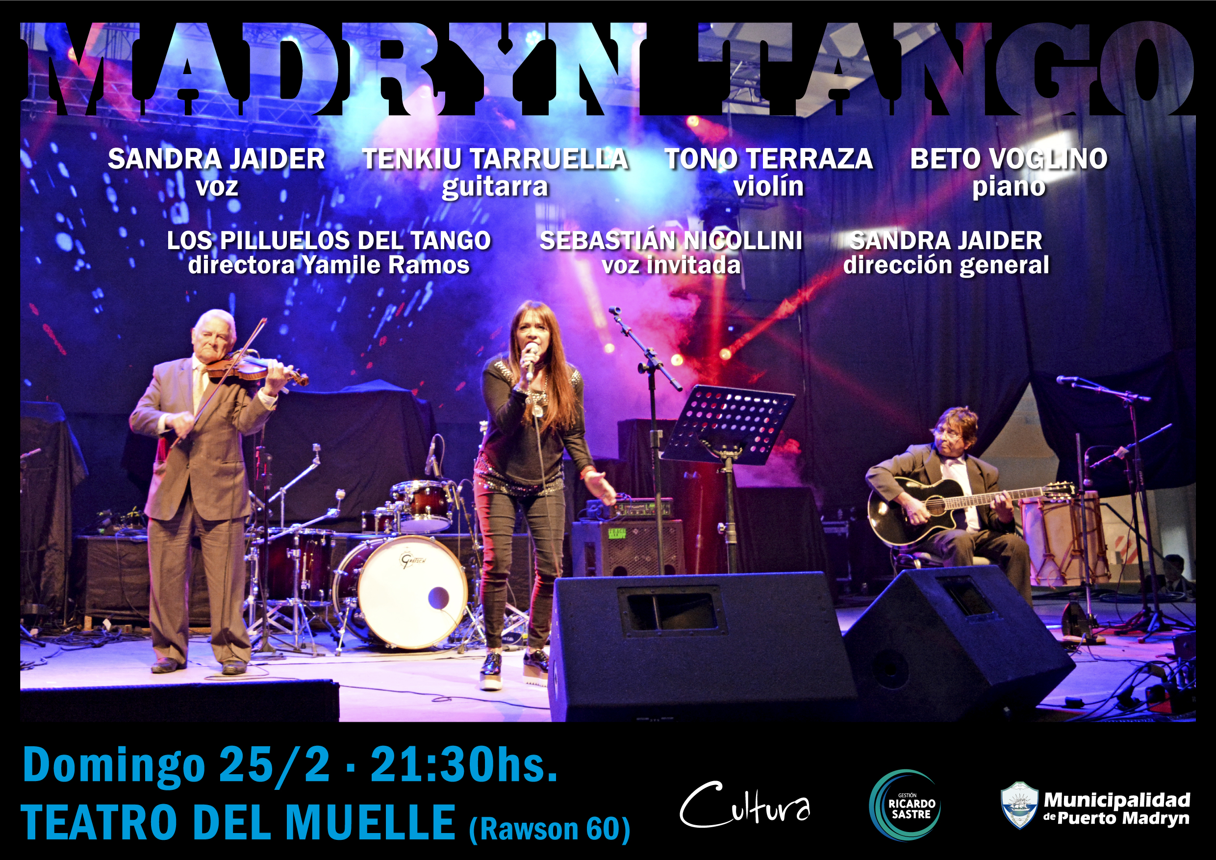 EL ESPECTÁCULO “MADRYN TANGO” SE PRESENTARÁ EN EL TEATRO DEL MUELLE