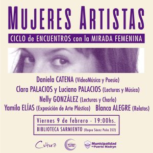 CONTINÚA EL CICLO “MUJERES ARTISTAS”