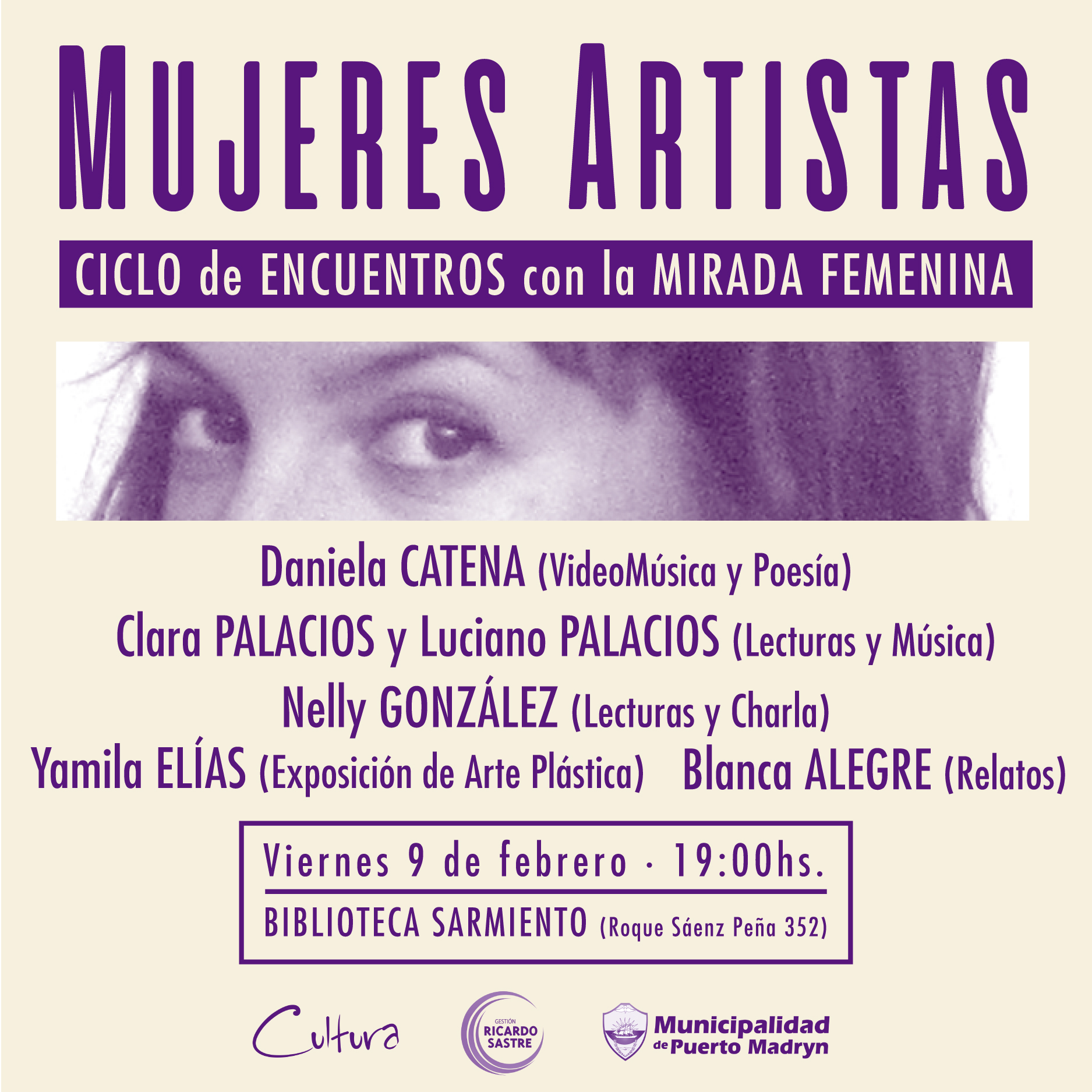 CONTINÚA EL CICLO “MUJERES ARTISTAS”