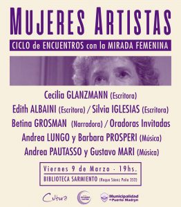 CIERRE DEL CICLO “MUJERES ARTISTAS” EN LA BIBLIOTECA SARMIENTO