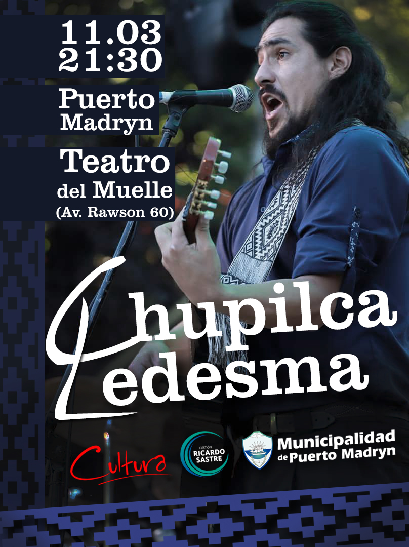 CHUPILCA LEDESMA SE PRESENTARÁ EN EL TEATRO DEL MUELLE