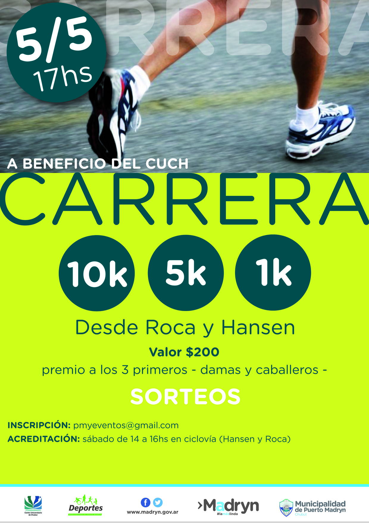 SUMATE A UNA CARRERA SOLIDARIA 